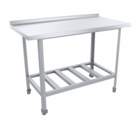 Стол разделочный с бортом 800х600х870(890) мм (AISI 430 0,5 мм)