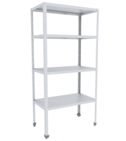 Стеллаж кухонный 1400х500х1850(1870) мм, нерж. (AISI 430 0,8 мм)