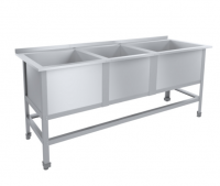 Ванна моечная с бортом (AISI 430 0,8 мм) 26 кг