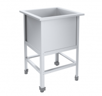 Ванна моечная сварная 800х800х870-890 мм (емкость 700х700х400) толщ. 0,8