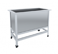 Ванна моечная сварная 1100х600х870(890) мм (емкость 1000х470х500 мм)