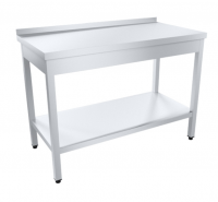 Стол с бортом 1500х700х870(890) мм (AISI 430 0,8 мм) нерж.