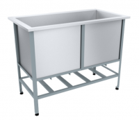 Ванна моечная сварная 1100х600х870(890) мм (емкость 1000х470х500)