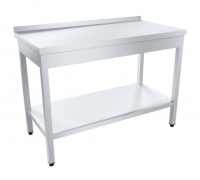 Стол с бортом 1800х700х870(890) мм (AISI 430 0,8 мм) нерж.