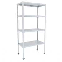 Стеллаж кухонный 1200х600х1850(1870) мм, нерж.(AISI 430 0,8 мм)