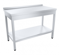 Стол с бортом 1500х600х870(890) мм (AISI 430 0,8 мм) нерж.