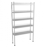 Стеллаж для стаканов 895х270х1680(1700) мм, нерж.