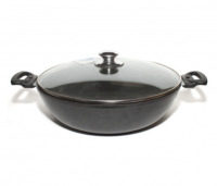 Сковорода 30х8,5 см, алюминий, литая, антипригар