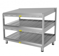 Витрина тепловая 1200х700х680/800 мм нерж.сталь