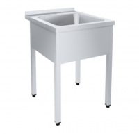 Ванна моечная цельнотянутая 1 с бортом (AISI 304 толщиной 1,0 мм)