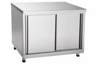 Стол-тумба купе островной, нерж.ст., 1 полка, 1000х600х900(860) мм